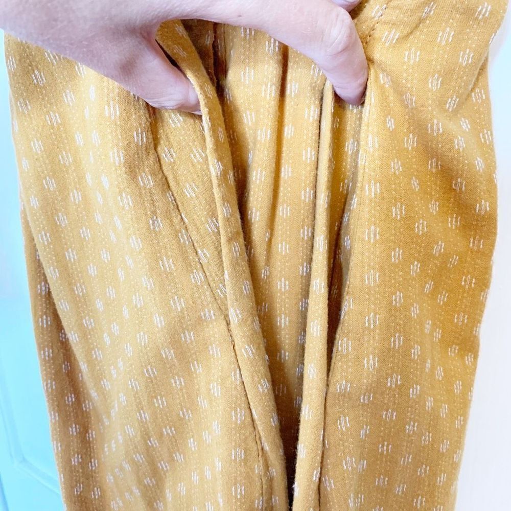 ❌SOLD❌ Modcloth Broadcast Coordinator Shirt Dress Mustard Yellow Fall Style - Picture 10 of 13